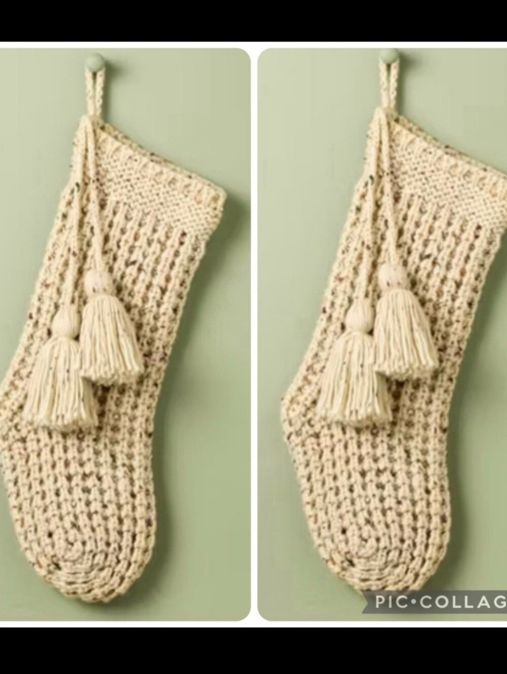 (( 2PCS )) Confetti Fleck Waffle Knit Christmas Stocking - Hearth & Hand™ with M